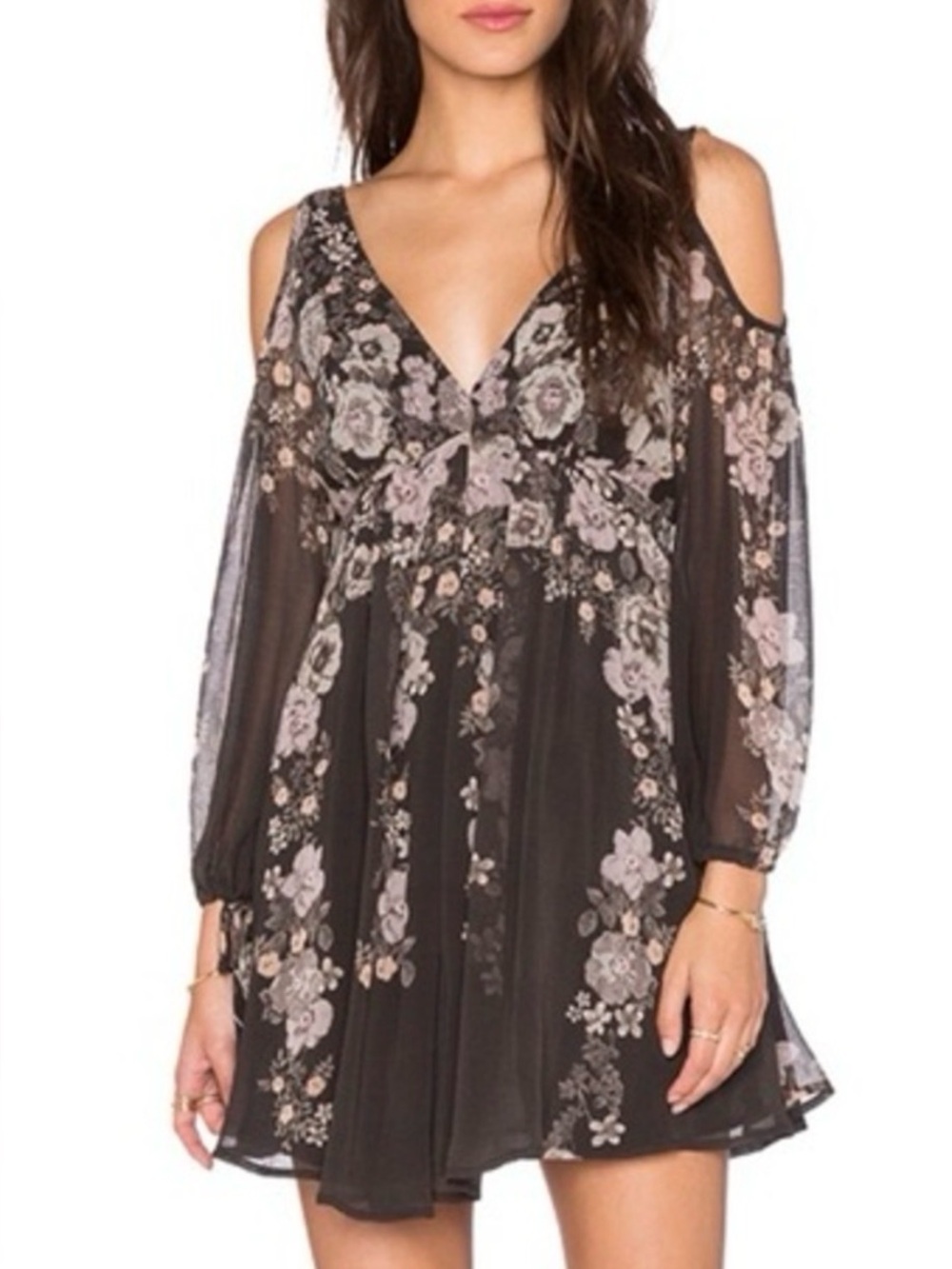 Free People Moon Child Floral Mini Dress XS